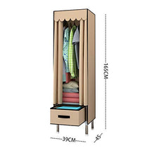 Yuan Ou Armadio Cassetti Non Intrecciati Pieghevole Portable Wardrobe Camera 165 * 39 * 45cm Blu