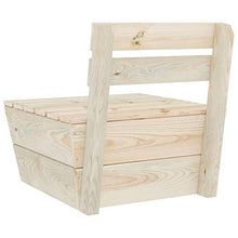 Tidyard 2 pz Set Divano Pallet da Giardino con Tavolino in Legno di Abete Impregnato,Poltrona da Giardino per Esterno in Legno con Tavolino,Poltrona Divano in Legno da Esterno