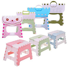 N/V Sgabello Pieghevole con Gradino Sgabello Leggero con Gradino Mini Sgabello Sicuro per Cartoni Animati per Cucina, Bagno, Camera da Letto, Bambini o Adulti