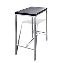 Tidyard Tavolo Bar con Sgabelli, Tavoli Bar, Set Tavolo da Bar in Acciaio Stile Industriale, Tavolo da Bar Rettangolare Alto, 89x45x100 cm