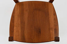 Tommychairs - Set 4 sedie modello Cuore per cucina bar e sala da pranzo, robusta struttura in legno di faggio color noce chiaro e seduta in legno