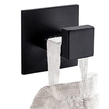 Melairy 4 Pezzi Portasciugamani Set di Accessori di Ferramenta di Bagno di Parete Porta Asciugamani Bagno,Porta Salviette,Porta Carta Igienica,Ganci SUS304 Acciaio Inossidabile Nero