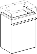 Geberit Citterio Lavamano lavabo Mobiletto Vanity 500555JJJ1, 44x55.4x31.6 cm, 1 Anta - 500.555.JJ.1