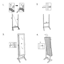 Lupia Armadio Specchiera Portagioie 42x38 Altezza 150 cm CALLE