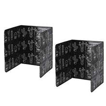 DOITOOL 2 Pezzi di Protezione per Scudo Anti-Schizzi di Alluminio Foglio di Alluminio Paraspruzzi per Scrivania Divisorio per Schermi Privacy Bordo