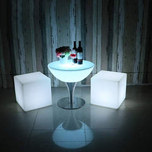WYLX LED Cube Sgabello Luminoso Quadrato,Sgabello Cubo Luce,Sgabello Quadrato Illuminato A LED,Applica A Casa Illuminazione,43 * 43 * 43cm