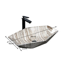 Bacino di vanità di Stile Europeo sopra Il Bacino del contatore sopra Il Bacino di Arte del Bacino del contatore Lavabo di Grandi Dimensioni (63x42x11cm) Lavabi