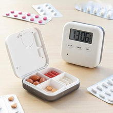 MODEZVOUS - Portapillole elettronico per pillole con allarme, dispenser automatico di pillole, sveglia pillole, dispenser di pillole, contenitore elettronico