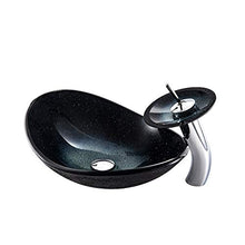 Yxx max -Lavabo Lavandino del Bagno, Vetro temperato Art Bacino Moderna semplicità Vetro Art Bacino -Black Lavandino del lavabo (Color : 2#, Size : Basin+Accessories+Faucet)