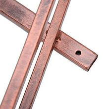 Omabeta Scaffale per Vino Rustico Installazione Facile Portabottiglie per Vino Stile Moderno Bancone per Sala da Pranzo(Inclined Wine Rack 4 Bottles of Bronze)
