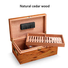 Humidor Humidor Humidor Scatola per Sigari Creativa con Quattro Aree di Stoccaggio di Grande capacità E Facile da Trasportare in Legno di Cedro Delicato E Lussuoso