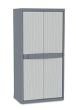 Terry, Jumbo 3900 UW, Armadio da Esterno Interno a Due Ante, Divisorio Verticale, 4 Ripiani Interni. Materiale: Plastica, Dimensioni: 89,7x53,7x180 cm