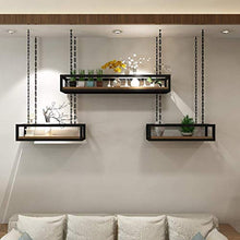 HLL Wine Rack, cucina appeso Wine Rack, American Iron Wine legno solido Bottle Holder, creativo Pianta decorativa Fiore Scaffale, per la cucina/bar/ristorante, Nero,120CM,120CM