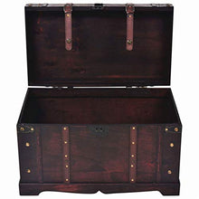 BIGTO, Baule Vintage in Legno per Camera da Letto, Armadio, Organizer per la casa, Collezione di mobili, 66 x 38 x 40 cm