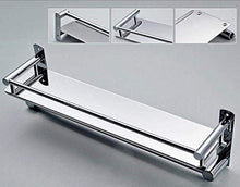 ZLININ Y-longhair Accessori da bagno a parete in acciaio inox porta asciugamani con gancio Mensola da bagno Ciondolo 40CM