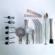 Wenzhihua Set di Miscelazione per Cocktail Kit Barista 20 Pezzi Boston Cocktail Shaker Set Supporto Acrilico per Bevande Miste Attrezzi da Bar Martini Bar Acciaio InossidabileStrumento A Barre