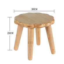 STBAAS Camera da Letto Sgabello Sedia - Sgabelli poggiapiedi Lavoro Sgabello Bellezza Sgabello da Doccia Sgabello in Legno Passo Sgabello (Color : Natural Wood)