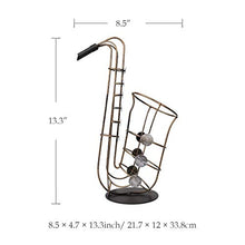 TRJGDCP Metallo Sax Wine Rack del Basamento della Moderna Crafts Opera Wine Regalo Figurine Creativo Bottiglia di Vino della Decorazione della casa di Accessori Portabottiglie Decorativo