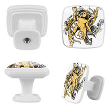 Set di 4 maniglie rotonde per armadio da cucina, credenza, cassettiera, cassettiera, con viti, per cucina, comò, armadietto, bagno, armadio antico angelo bambino