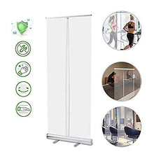 Portatile Protezione per Starnuti da Terra, Trasparente PVC Pannello Separatore in Piedi con Borsa in Stoffa Oxford e Facile da Installare per Barbiere Palestra Palestra