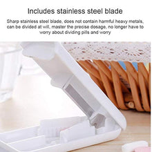 Odoukey Pillola Splitter Pill Press Crusher divisore Tablet divisore Dispenser Box Fisso Portatile Leggero Bianco per la Corsa
