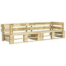 BIGTO Pallets Legno Giardino 2 Posti Divano Impregnato Pino