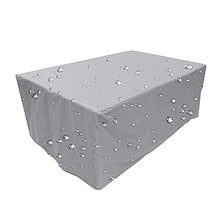 Coperture per Mobili da Giardino,Copertura Tavolo Esterno, 210D Oxford Telo Copritavolo Impermeabile Rettangolare Antivento e Anti-UV per Tavolo e Sedie da Esterni Coperture
