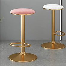 FACC Sgabelli da Bar Regolabili, Sgabello da Bar Girevole, Sgabelli Bar Metallo, Gambe in Metallo Dorato, Altezza Regolabile da 65 A 80 Cm, Perfetto per Sala da Pranzo E Soggiorno