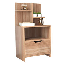 DlandHome Comodino Comodino Armadietto da Comodino Mobili per Camera da Letto Comodino Comodino Cassettiera Armadio portaoggettiSUKST-BS-S-SW