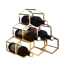 CYQ Portabottiglie per Vino Decorazione per portabottiglie in Metallo per Uso Domestico Portabottiglie per Vino Portabottiglie per Bar 35x34x17cm Portabottiglie per Vino Rosso