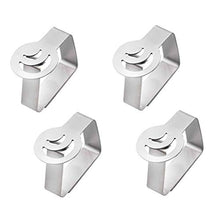Yardwe Clip di tovaglia Clip da Tavolo da Picnic in Acciaio Inox Table Table Holders Clip di Copertura Tavolo 4PCS (Luna)