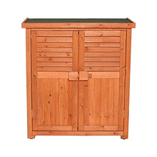 BESTSOON Armadietto da Esterno per Mobili da Giardino Outdoor in Legno Armadio di immagazzinaggio Balcone Tool Box Garden Storage Box Sundries Governo di immagazzinaggio anticorrosione