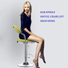 JMYSD Sgabelli da Bar, Bancone Colazione Regolabile in Altezza Sedie da Bar Sgabello da Cucina Girevole A 360 ° in Pelle Sintetica con Finiture Cromate,C1