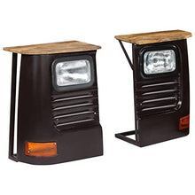 vidaXL Legno Massello di Mango Credenza Camion Grigio Scuro Armadietto Madia