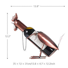 HUANGRONG Portabottiglie Wine Rack Supporto del Metallo Moderna Gallo Wine Miniature Whisky Supporto della Bottiglia di Vino della casa del Supporto Decorazione Accessori