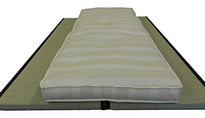 Vivere Zen - Futon Pouff - Divano Letto 11 cm (4 Strati Cotone) - Futon Pouff Greggio 120x195 cm