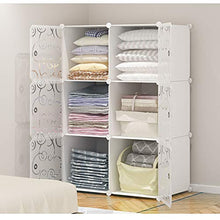 ZWYSL Appendiabiti Portatile Cabina Armadio Componibile Cassettiera Plastica Assemblaggio del Cabinet Stoccaggio di Plastica Armadio Pensile (Size : 8 Doors)