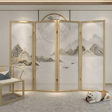 Room Screen Even Paraventi Pieghevoli in Legno massello Cinese, 4 Pannelli, Scelta dei Colori, divisori, divisori, divisori per schermi per la Privacy