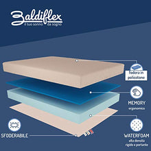 Baldiflex Emporio Materasso Memory 90x190x16 cm Wimbledon Nice, Sfoderabile con Zip