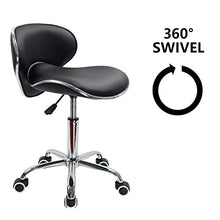 KKTONER Sedile e Schienale Moderni in Pelle PU, Sedia da Bar Girevole a 360 ° Sedia per Computer a Forma di Conchiglia