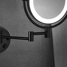 BJH Specchio per Il Trucco 8 Pollici LED Double Sided 1X / 5X Specchio ingranditore da Trucco Girevole Estensibile per Hotel da Bagno