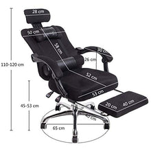 zvcv Sedia Girevole Sedia Girevole Sedia da Gioco Sedia da Ufficio Sedia da scrivania per Computer Schienale Alto con poggiapiedi Estraibile Cuscino Lombare poggiatesta, Viola