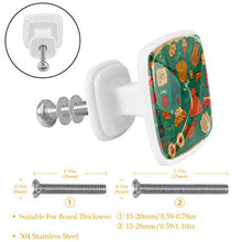 Set di 4 maniglie rotonde per armadio da cucina, credenza, cassettiera, cassettiera, con viti, per cucina, comò, credenza, bagno, armadio, vintage, retrò, Torre Eiffel