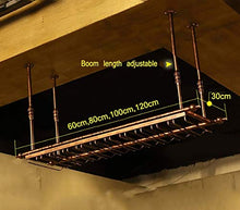 L.W.S Cremagliera Cremagliera del Vino Nuova Parete retrò Portavolo Metallo Ferro di Ferro da stoccaggio Bar Loft Soffitto Parete Appeso Wine Champagne Vetro Vino Vino Cicciole Calice Cremagliera del