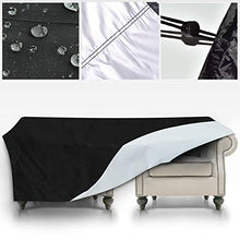 Copertura della Mobilia da Giardino 200 x 160 x 70 cm, GreenEur Copertura Impermeabile Giardino Telo Antipolvere per Arredo Esterno, Copertura Tavolo da Giardino, in PVC, per Divano,Tavolo, Sedie