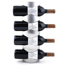 BESTonZON in Acciaio Inox a Parete Vino Rack Ferro portabottiglie Vino Display Rack Accessorio per la casa