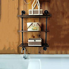 MoDi Wine Rack Retro Style Industriale Tubo di Acqua a Parete Vino Rack (L60 * H90CM)
