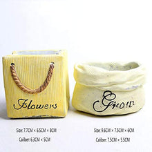QJXSAN Cemento Flower Pot Creativo Office Building tavolino della Decorazione a Base di Carne e Cactus portapenne (Size : A)