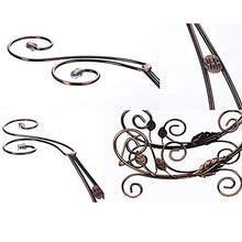 LHQ-HQ Supporto del Vino Vino Rack Indipendente del Vino del Metallo Bronzo Rack 1 Vino Ornamento Bicchieri Bottiglia / 2 Vino stoccaggio Calice Decorazione Stand di Esposizione casa