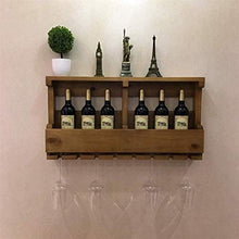Leifeng Tower Classico Wine Rack Europea di Legno Wallmounted Wine Rack casa Governo del Vino Creativo Semplice Hanging Rack Hanging Cup Holder (Color : A)